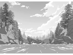 Background layouts de Big Hero 6: the series, por Khang Lee - THECAB